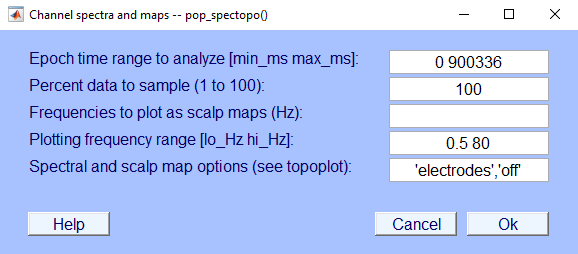 ChannelSpectraParameters